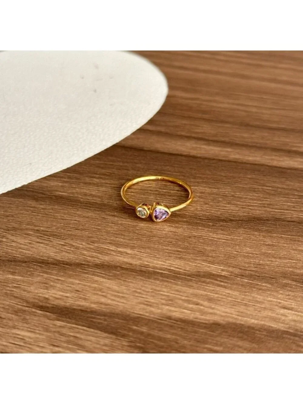 Purple Stone Ring Q727